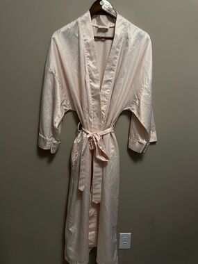 Vintage 80s Peach Dressing Gown Robe Approx Women’s Size Large